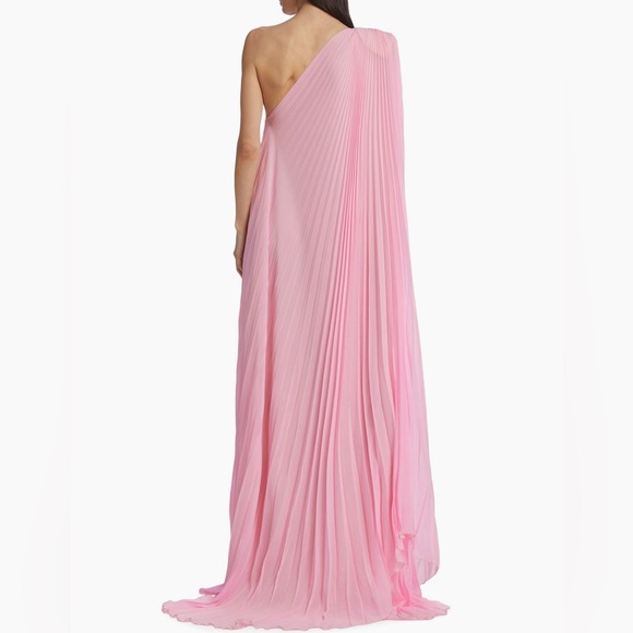 Michael Costello Asymmetric One-Shoulder Gown; size 10 - Picture 3 of 8